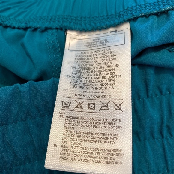Adidas Women’s AeroReady training shorts size XL color is legacy teal NWT - Picture 10 of 12